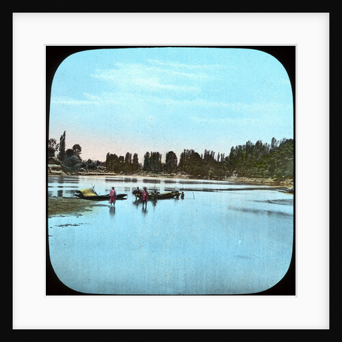 Looking down the Jhelum from the island, India by Anonymous