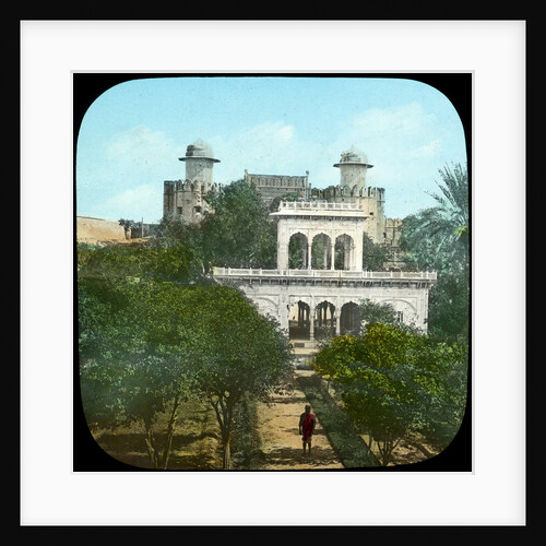 Marble pavilion in the Fort Gardens, Lahore, India by Anonymous