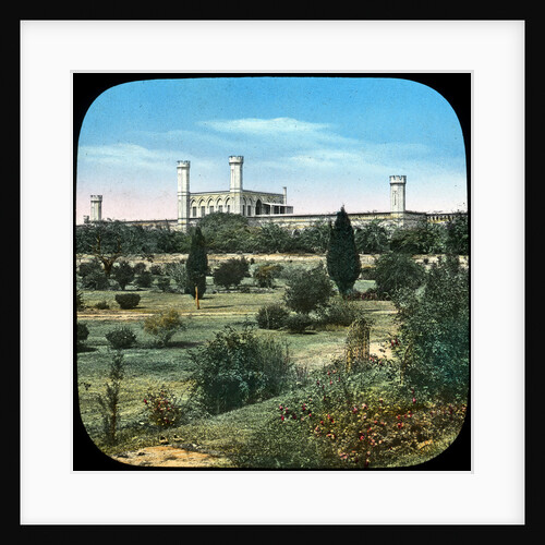 Railway station, from the Queen's Garden, Delhi, India by Anonymous