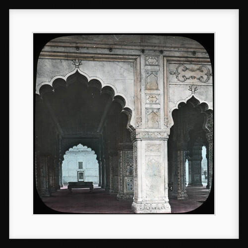 Interior of the Diwan-i-Khas, Red Fort, Delhi, India by Anonymous