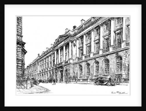 The exterior of the RAC Clubhouse in Pall Mall, London by Hanslip Fletcher