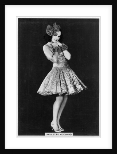 Paulette Goddard, American film and theatre actress by Anonymous
