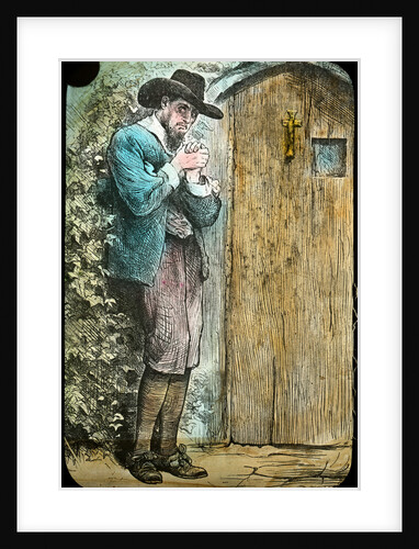 Mr Fearing at the gate, from The Pilgrim's Progress by Anonymous