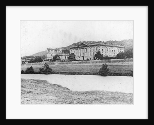 Chatsworth House from across the River Derwent, Derbyshire by Anonymous