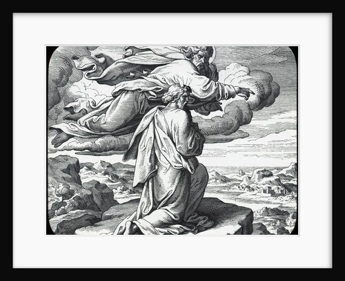 Moses views the land of Israel by Julius Schnorr von Carolsfeld