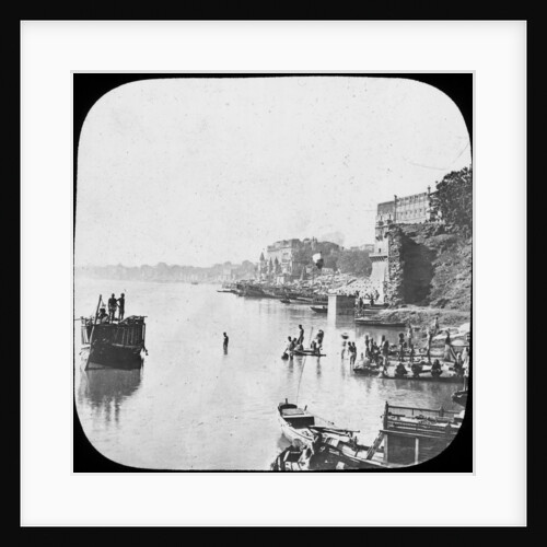 Bathing ghat at Benares, India by Anonymous