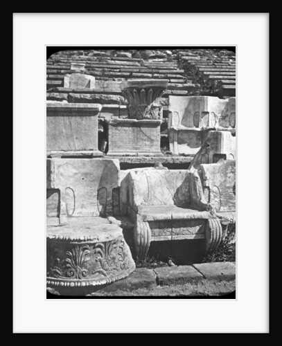 Throne of the priest, Temple of Dionysus, Athens, Greece by Anonymous
