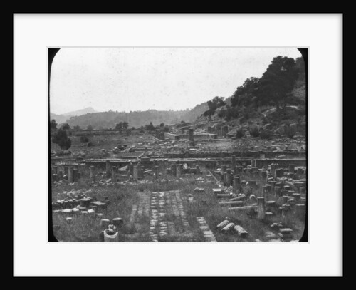 Mount Kronos and Temple of Hera, Olympia, Greece by Anonymous