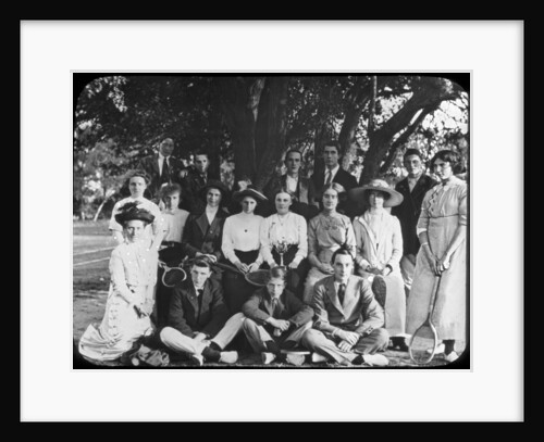 Tennis group portrait by Anonymous