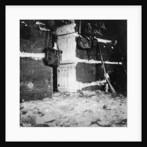 Interior of a German dugout, World War I by Nightingale & Co