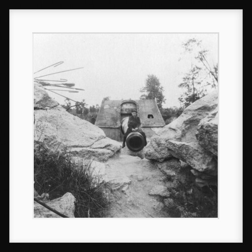 Langer Max, German rail mounted siege gun, Moere, near Ostend, Belgium, World War I by Nightingale & Co