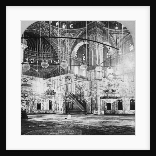 Interior, Mosque of Muhammad Ali, Cairo, Egypt by BL Singley