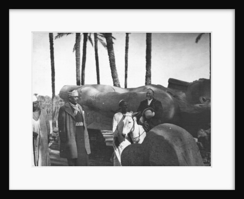 Fallen monumental statue of Rameses II, Memphis, Egypt by Newton & Co