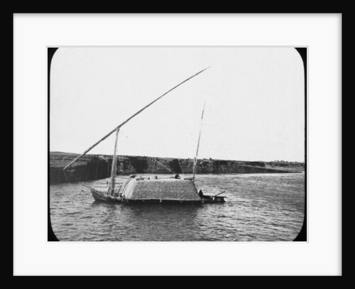 A laden dahabiyeh, Egypt by Newton & Co