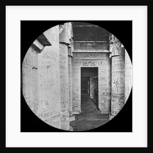 Interior of the Temple of Dendera, Egypt by Newton & Co