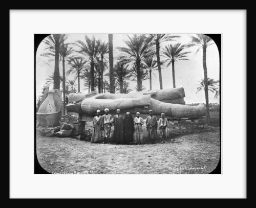 Fallen colossal statue of Rameses the Great, Memphis, Egypt by G Lekegian