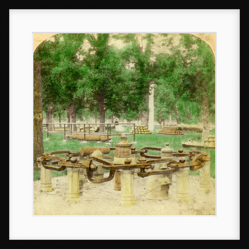 The Great Chain, Trophy Point, West Point, New York, USA by Underwood & Underwood