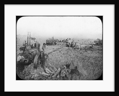 Harvest scene on the North American prairies by George Philip & Son Ltd