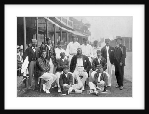The England Test cricket XI at Nottingham, Nottinghamshire by WA Rouch