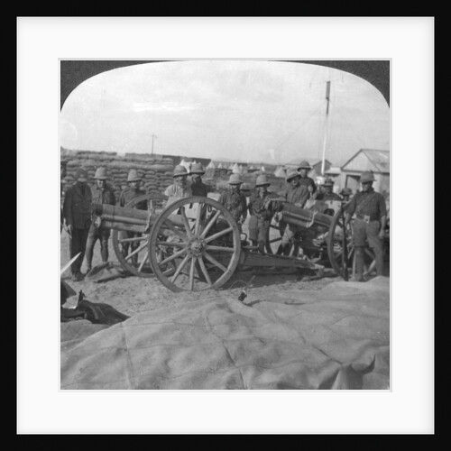 'Spoils of war, gun and stores captured from the Turks, Palestine', World War I by Realistic Travels Publishers