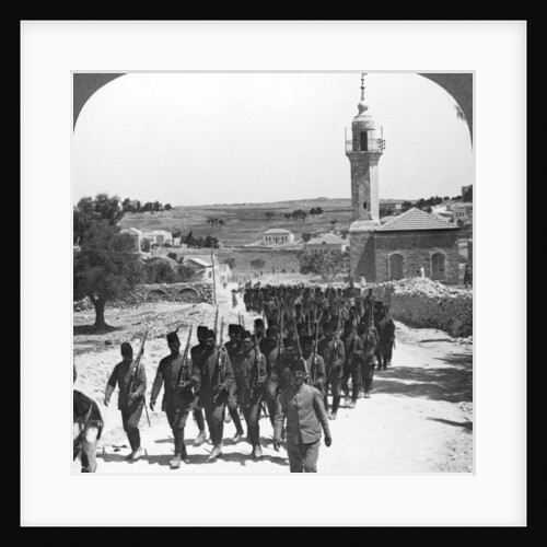 Defeated Turkish soldiers, Palestine, World War I by Realistic Travels Publishers