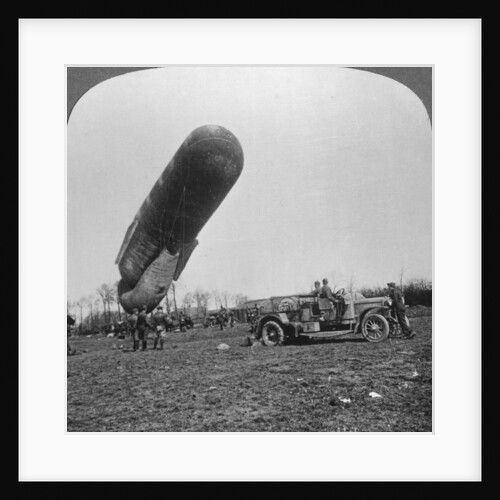 Observation balloon about to ascend, World War I by Realistic Travels Publishers