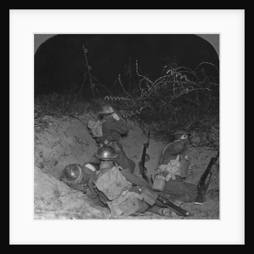Listening post in a shell hole in No Man's Land, near Lagnicourt, France, World War I by Realistic Travels Publishers