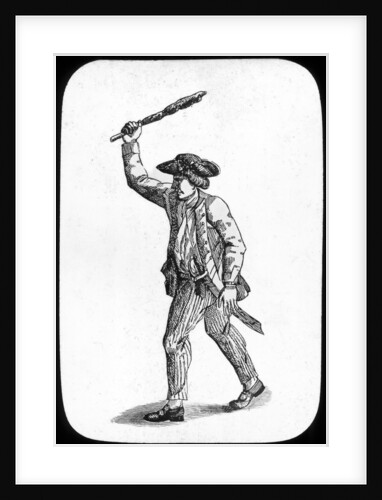 British sailor wielding a club by Newton & Co