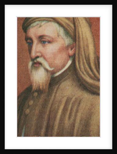 Geoffrey Chaucer, taken from a series of cigarette cards by Anonymous