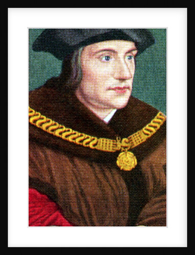 Sir Thomas More, taken from a series of cigarette cards by Anonymous