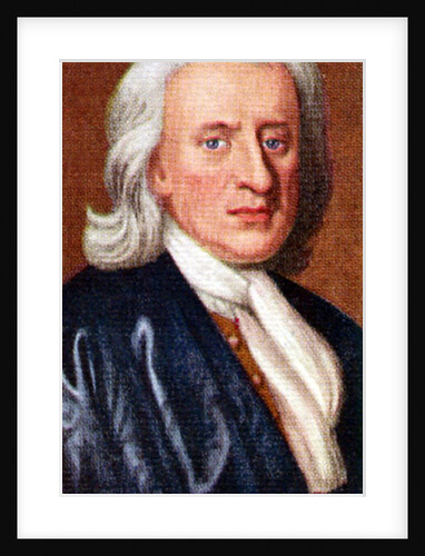 Sir Isaac Newton, taken from a series of cigarette cards by Anonymous