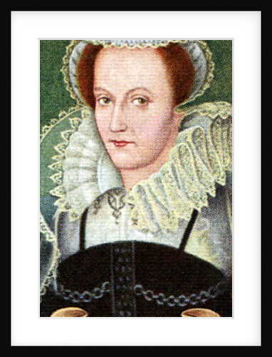 Mary, Queen of Scotts, taken from a series of cigarette cards by Anonymous