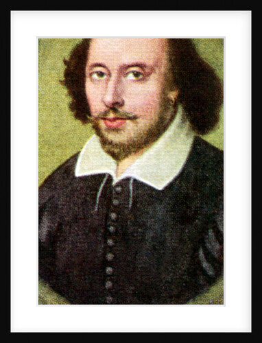 William Shakespeare, taken from a series of cigarette cards by Anonymous