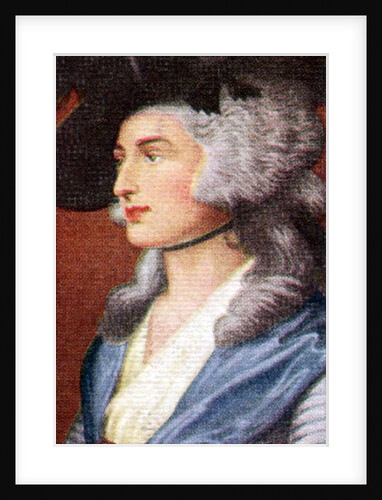 Sarah Siddons, taken from a series of cigarette cards by Anonymous