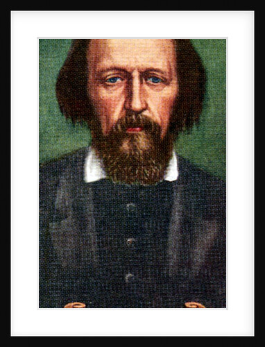Lord Tennyson, taken from a series of cigarette cards by Anonymous