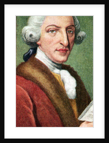 Dr. Arne, upholsterer and composer, taken from a series of cigarette cards by Anonymous