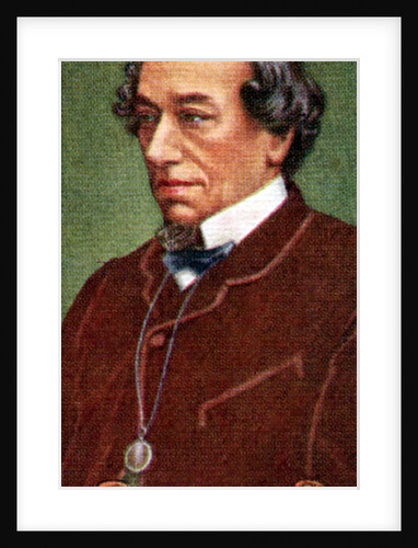 Benjamin Disraeli, Earl of Beaconsfield, taken from a series of cigarette cards by Anonymous