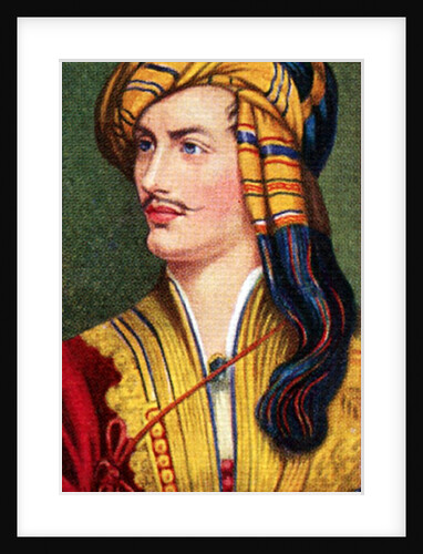 Lord Byron, taken from a series of cigarette cards by Anonymous