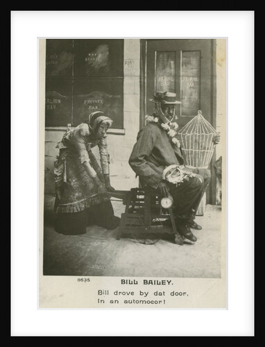 Bill Bailey postcard. 'Bill Bailey, Won't You Please Come Home? was a popular song published in 1902 by Anonymous