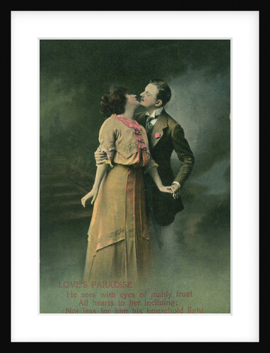 Vintage romantic poatcard by Anonymous