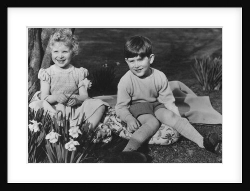 Prince Charles and Princess Anne as children at Balmoral by Lisa Sheridan