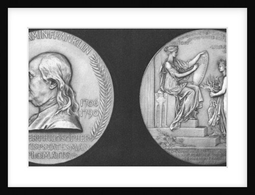 Medal struck to commemorate the 200th anniversary of the birth of Benjamin Franklin by Anonymous