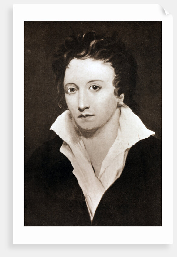 Percy Bysshe Shelley, English romantic poet by Anonymous
