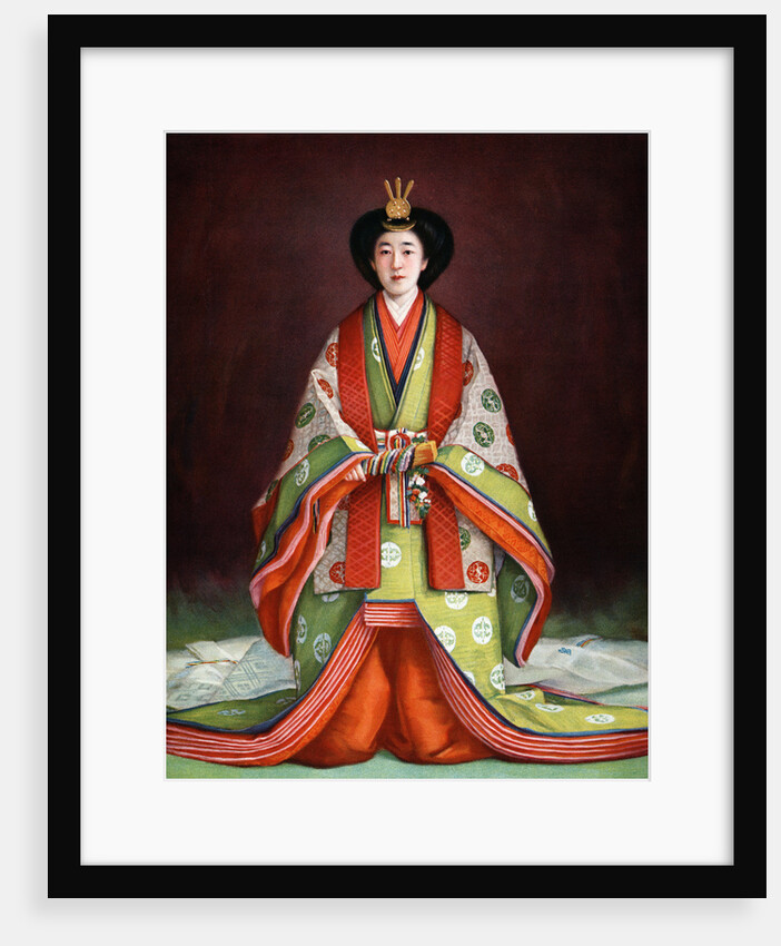 Empress Nagako of Japan in her coronation garments by Anonymous