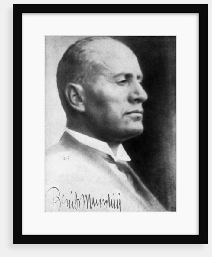 Benito Mussolini, Italian fascist dictator by Anonymous