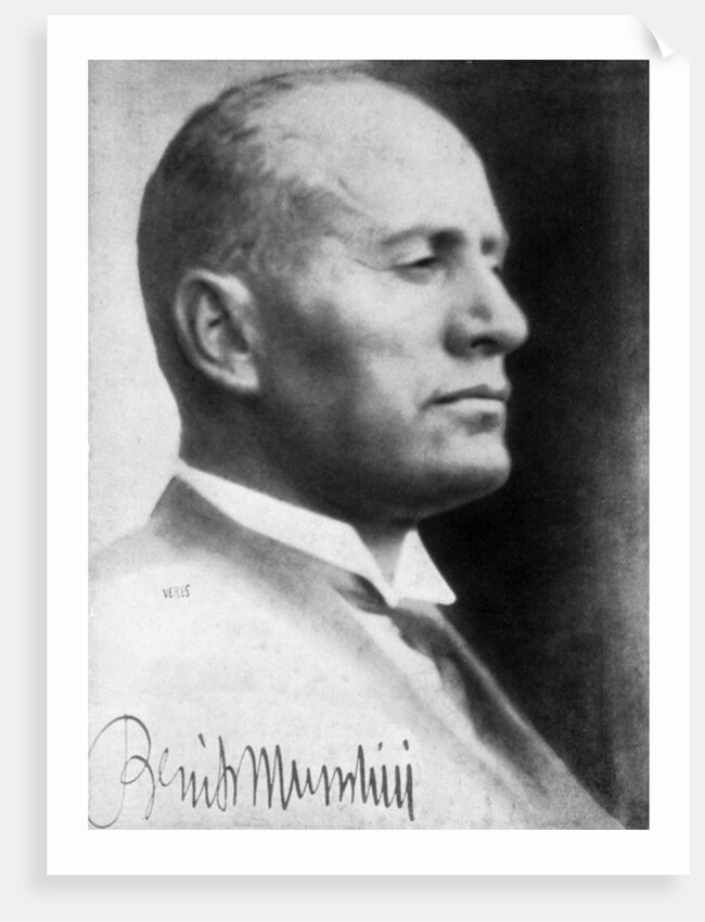 Benito Mussolini, Italian fascist dictator by Anonymous