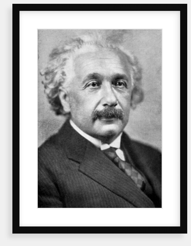 Albert Einstein, German-Swiss mathematician and theoretical physicist by Anonymous