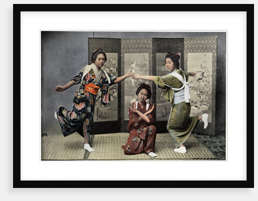 A Family Dance in Japan by Charles Gillot