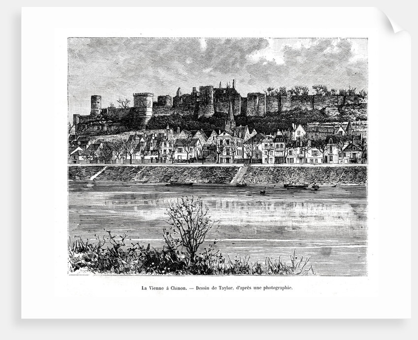 Chinon and the Vienne river, France by Taylor