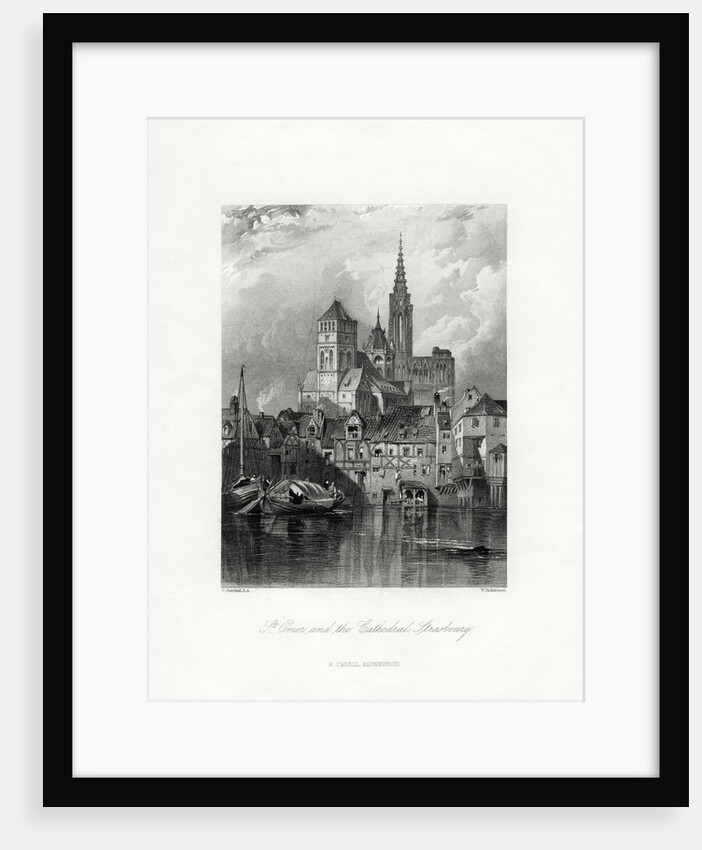 St Omer and the cathedral, Strasbourg, France by W Richardson